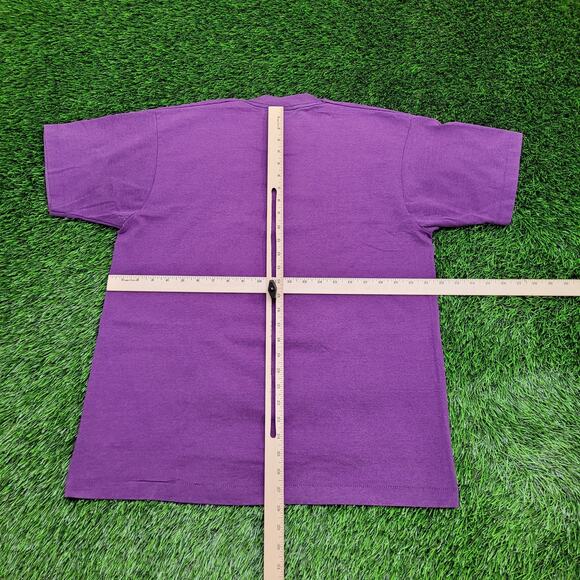 Vintage 1990 La-Paz Shirt Womens XL 22x28 Purple Spellout - Picture 3 of 12